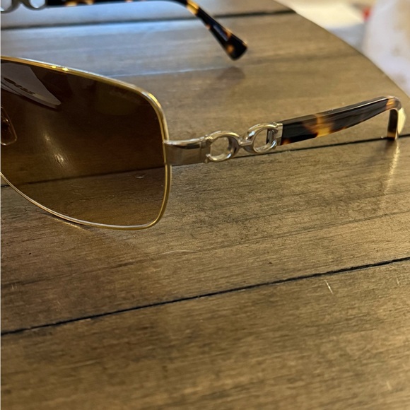 Coach Gold and Tortoise Sunglasses - Picture 7 of 7